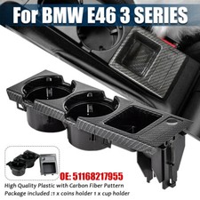 Carbon Farbe Getränkehalter Münzbo Cupholder Halter Für BMW E46 3ER #51168217953