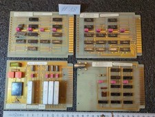 4x TELEFON NETZWERK TN PLATINEN PLATINENCARDS VERGOLDET VINTAGE NOS