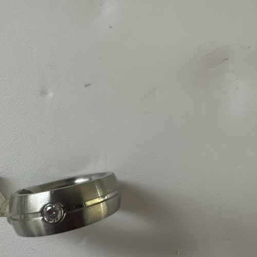 Edelstahlring mit - gr., 16,