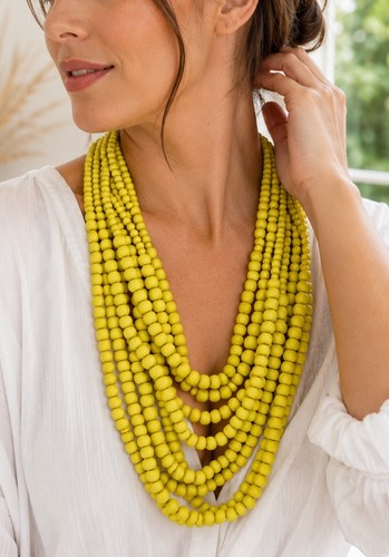 Statement kette gelb - kette,