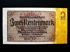 Rentenbankschein  2 Rentenmark  1937   Ro. 167b   uncirculiert !!