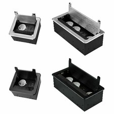 ONPIRA® ALU Einbausteckdose Tischsteckdose USB Boden Fußboden Wand Steckdose