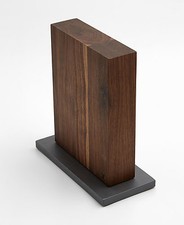 Magnet Messerblock " 8er Nuss "  von Blockwerk Nussbaum Magnetblock