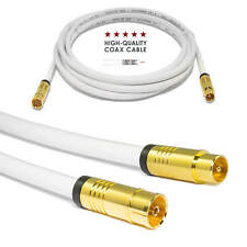 Antennenkabel TV Koax Stecker - Buchse Fernsehnkabel Koaxialkabel FullHD 4K HD+