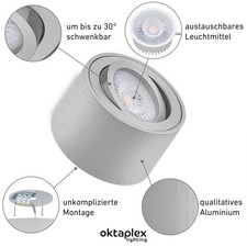 LED Aufbaustrahler dimmbar Alu