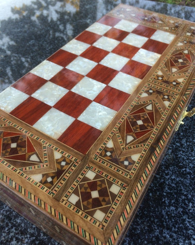 Backgammon set handgefertigtes - backgammon,