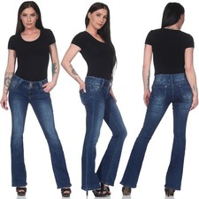 Schlaghose damen hüftjeans - schlaghose,