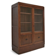 ANTIK! Vitrinenschrank restauriert Bauhaus Art Déco um1930 Eiche massiv Vitrine 