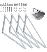 Olycism 4-tlg Solarmodul Halterung 45 Zoll (114cm)