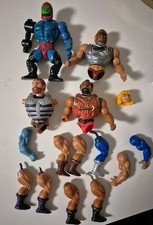 MOTU Vintage Ersatzteile Konvolut Trap Jaw He-Man Torso Beine Arme defekt