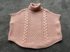 Poncho Schal rosa Mädchen
