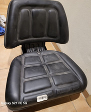 Sitz für Traktor Universal, Komplettsitz zum verstellen, Kunstleder schwarz