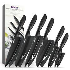 6pcs Küchenmesser Set schwarz