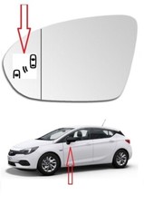 Außenspiegel Spiegelglas für OPEL ASTRA K 2015-2021 Links Assistent Toter Winkel