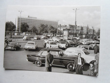 AK Leipzig Hotel Straßenbahn Auto Mercedes DKW Opel IFA Wartburg Wolga VW 1964