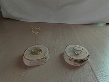 48 Namens- / Platzkartenhalter aus Baumscheiben für Hochzeit / Geburtstag