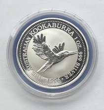 Australien 1 Dollar 1996 Silber - Kookaburra  1 Oz. / 1 Unze Feinsilber Kapsel