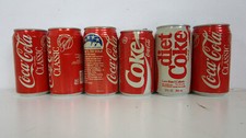 8x Coca-Cola Dose USA 80er/90er Jahre