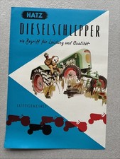 Original Prospekt Hatz Dieselschlepper Traktor TL 17 TL 28 TL 38 4 Seiten Fendt