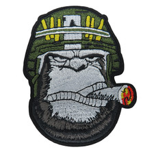 Gorilla mit Zigarre Aufnäher
