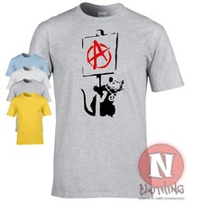 Banksy anarchy ratte - ratte, t-shirt