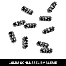 2x Audi Schlüssel Logo Alu Emblem 16x6 m Aufkleber  Funkfernbedienung Audi A6 A4