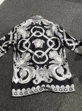 Versace Hemd Schwarz-silber