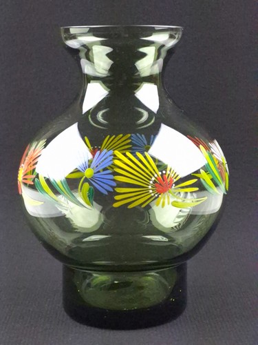 Glasvase rauchglas 16cm - glasvase,