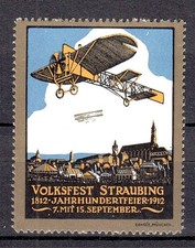 426065/ Reklamemarke – Volksfest Straubing 1912 – ungebraucht
