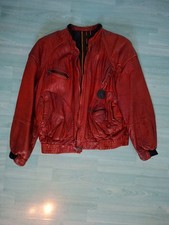 American Basics LEDERJACKE Rot