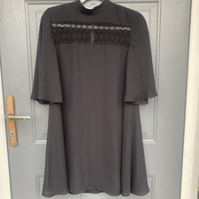 V by Very Black Floaty Crochet