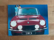 Simca 1200 S Coupe - PROSPEKT (60iger) französisch