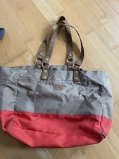 Damen Handtasche  GEORGE Gina & Lucy braun beige mit  orange  44x34x20 Schulter