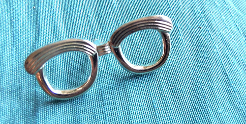 Pin anstecknadel brille - anstecknadel, silber