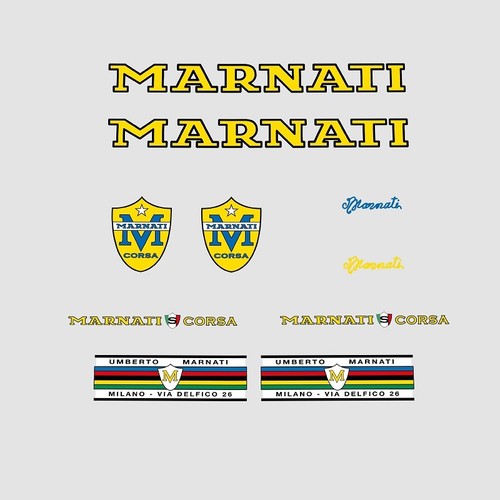 Marnati bicycle decals - marnati,