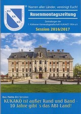 Session 2016/17 Fasching Karneval Fastnacht  Köthen Journal Zeitschrift Sammler 