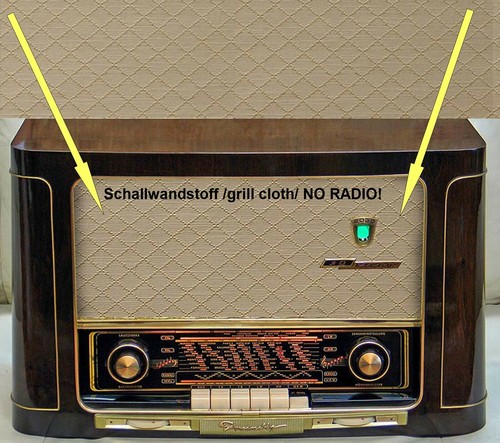 Röhrenradio lautsprecherstoff - röhrenradio,