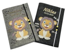 U Heft Hülle mit Namen Filz