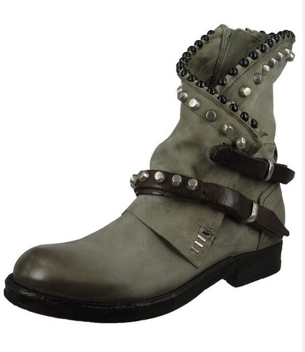 Nieten stiefelette leder - nieten-stiefelette,