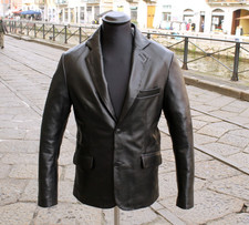 Herren blazer lederjacke
