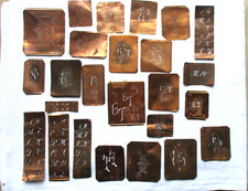 24  alte Wäscheschablonen /