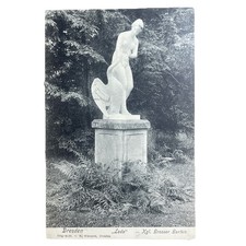 Postkarte AK Dresden Großer Garten Leda Statue Gelaufen 1904