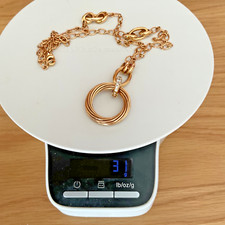 WEMPE Helioro by KIM , schöne massive Kette, Clipöse + Ring, NP akt. 9.425 €