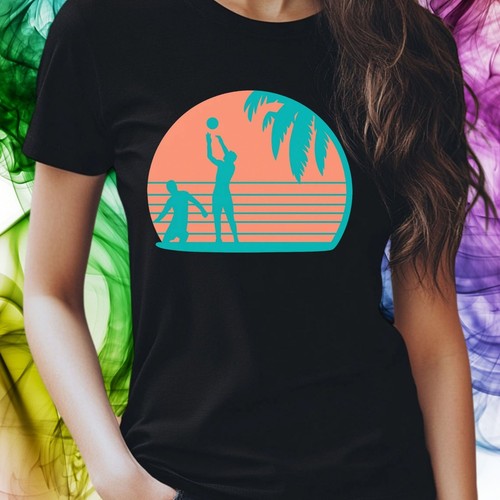 Frauen shirt beach - frauen, t-shirt