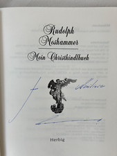 Rudolph Moshammer Autogramm: Mein Christkindlbuch. Handsigniert. München 2000.