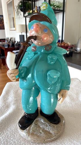 Schwere große glas skulptur - große,