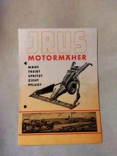 IRUS Motormäher,  Prospekt Broschüre Depliant