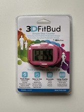 3DFitBud einfacher Schrittzähler Gehen 3D Schrittzähler Clip Schlüsselband A420S rosa