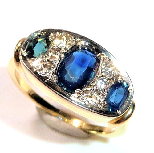 Ring 585 gold saphire - 2, ct
