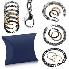 Herren Armband 22cm Edelstahlarmband Königskette Panzerarmband Armkette Etui Box